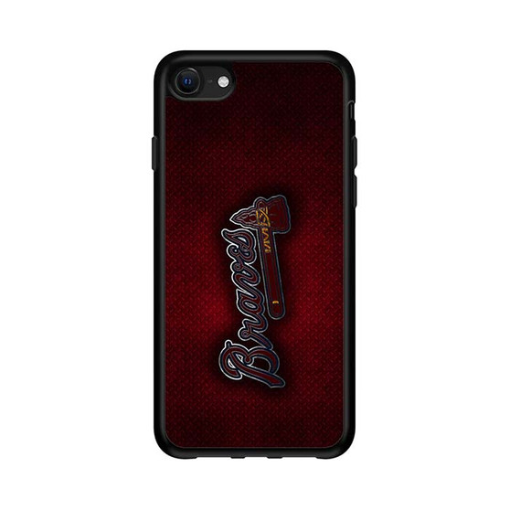 Atlanta Braves Red Metal Style iPhone 16e Case