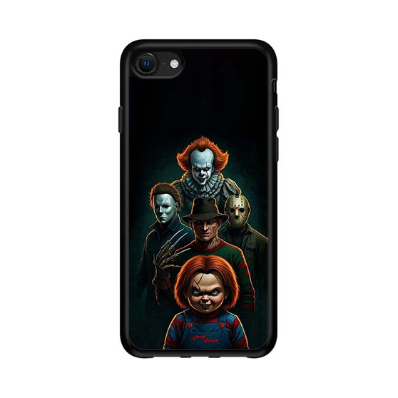 Pennywise Micheal Myers Jason Voorhees and Chucky iPhone 16e Case