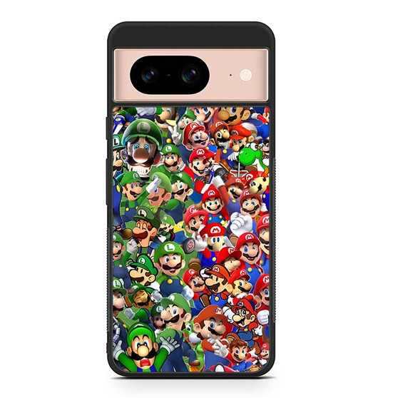 Mario Luigi Collages Google Pixel 8 Case