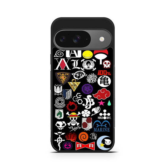 Manga symbols anime Google Pixel 9 Series Case