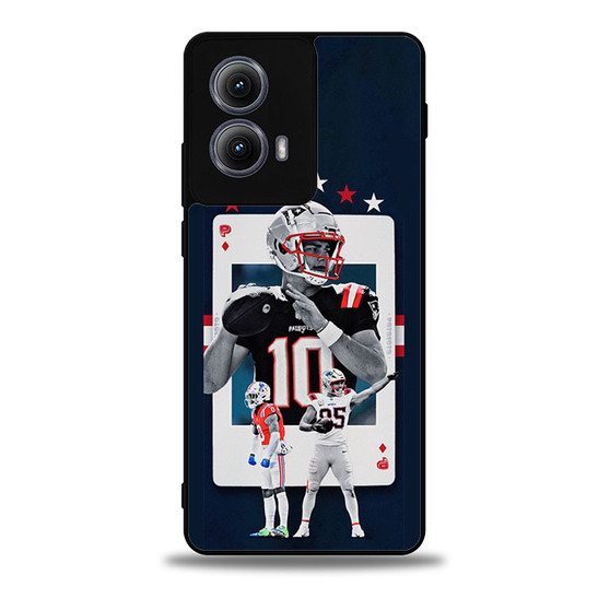 New England Patriots Mac Jones Moto Edge Case
