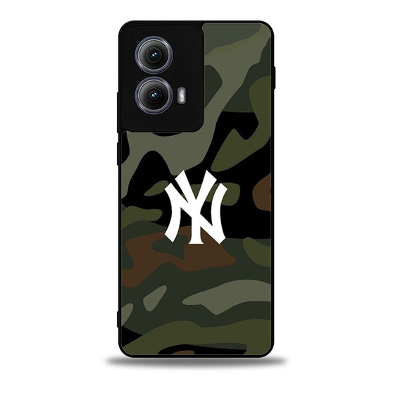 New York Yenkees in Camo Moto Edge Case