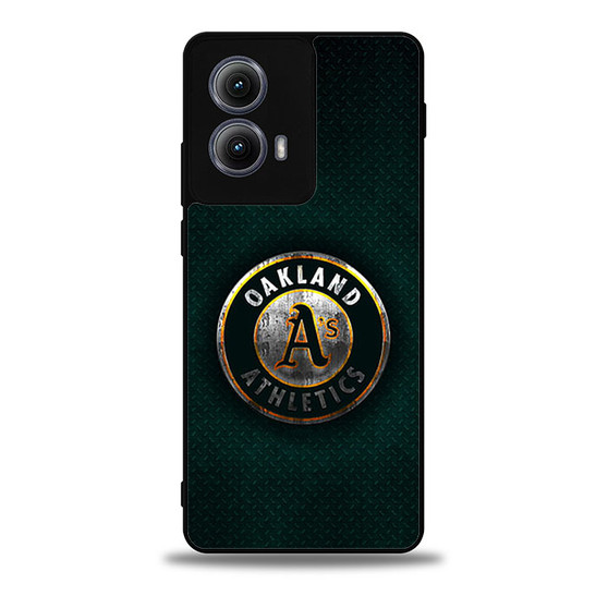 Oakland Athletics Green metal Moto Edge Case