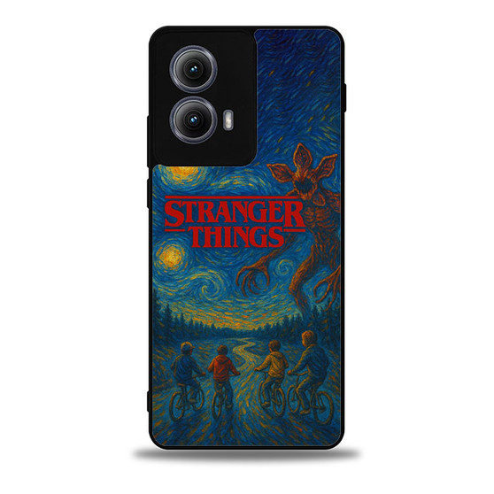 Stranger Things Starry Night in Hawkins Moto Edge Case