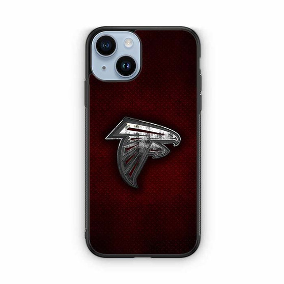 Atlanta Falcons Metal logo iPhone 14 Series Case