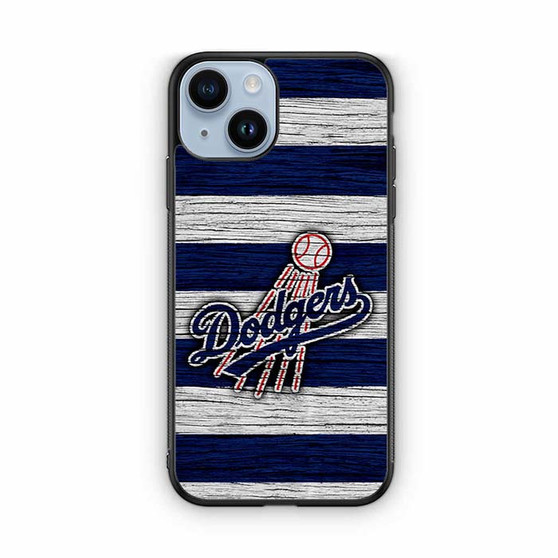 Los Angeles Dodgers Wooden Style iPhone 14 Series Case