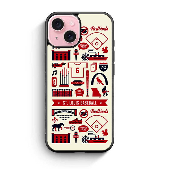 St Louis Baseball Starter Pack iPhone 15 Series Case