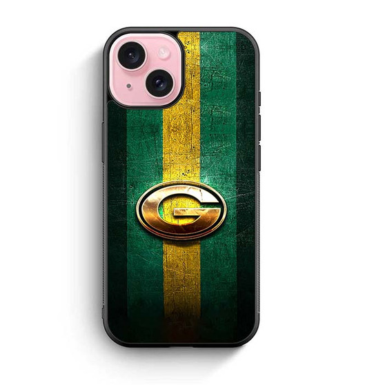 Green Bay Packers Golden Logo Nfl iPhone 15 Series Case