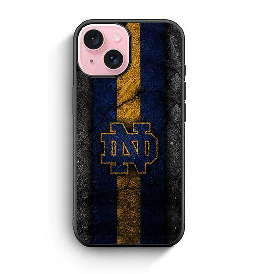 Notre Dame Fighting Irish Asphalt Style iPhone 15 Series Case