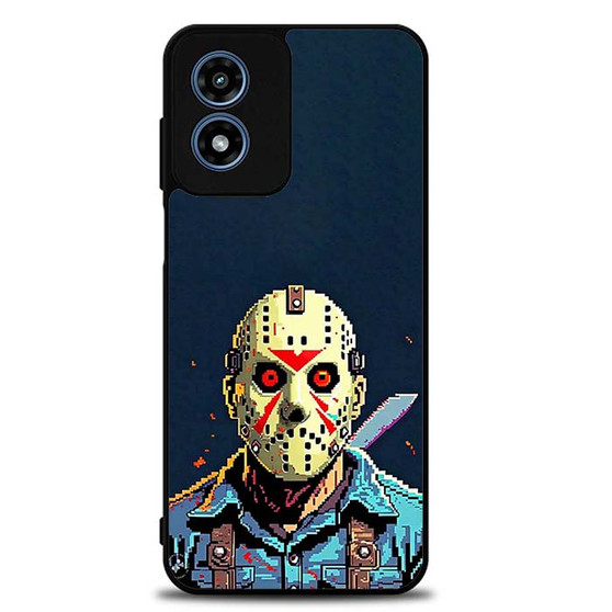 Friday the 13th Jason Voorhees Pixel Art Motorola Moto G Play 2024 Case