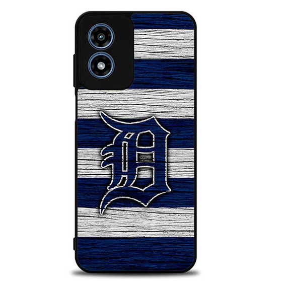 Detroit Tigers Wooden Style Motorola Moto G Play 2024 Case
