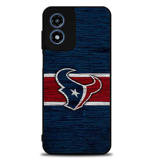 Houston Texans Wooden Style Motorola Moto G Play 2024 Case