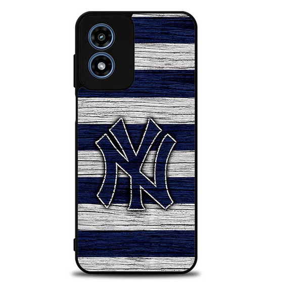 New York Yankees Wooden Style Motorola Moto G Play 2024 Case