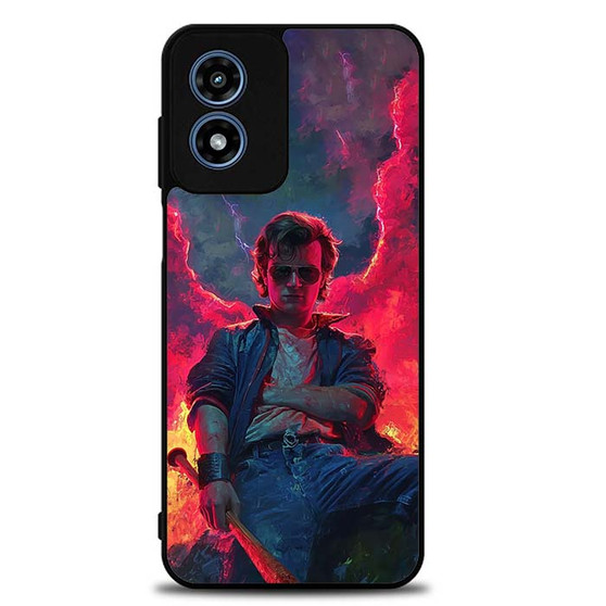 Stranger Things Steve Harrington Art Motorola Moto G Play 2024 Case