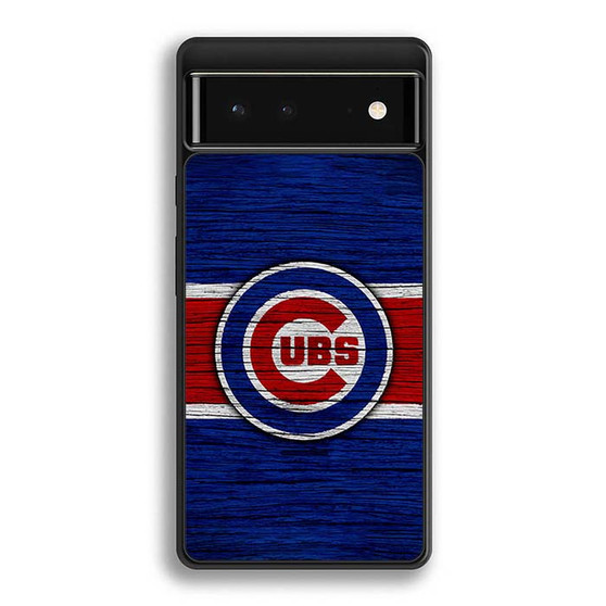 Chicago Cubs Wooden Style Google Pixel 6/ Google Pixel 6a/ Google Pixel 6 Pro Case