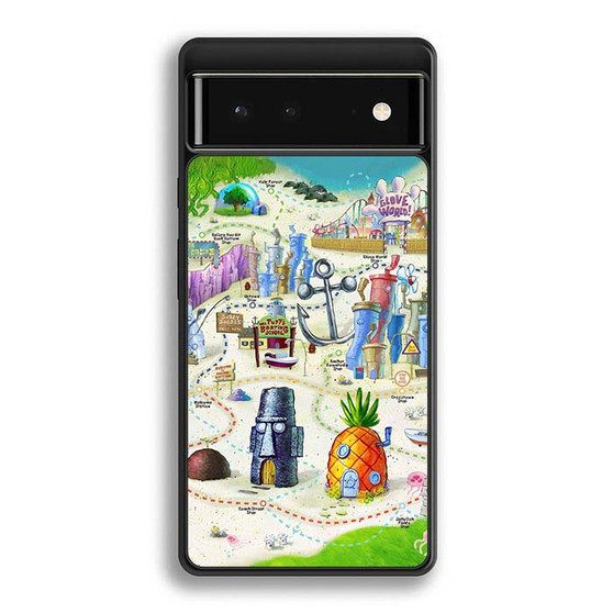 Spongebob Squarepants Maps Google Pixel 6/ Google Pixel 6a/ Google Pixel 6 Pro Case