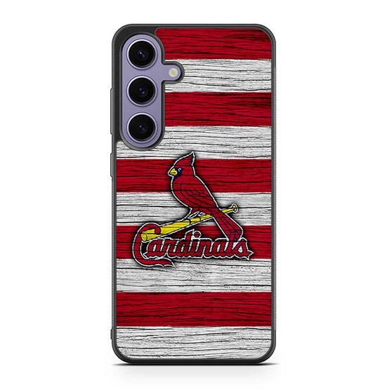 St Louis Cardinals Wooden Style Samsung Galaxy S24 Series Case
