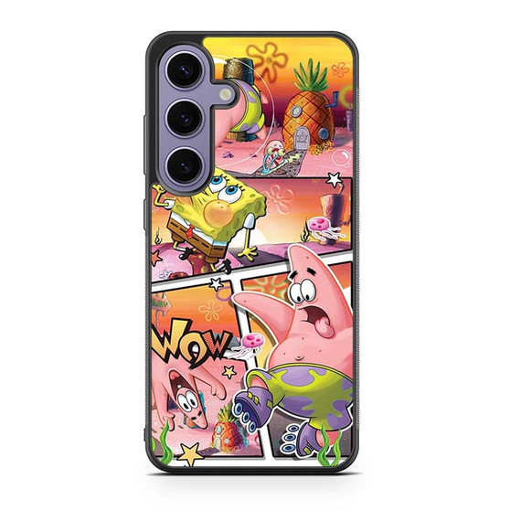 SpongeBob SquarePants and Patrick Fun Samsung Galaxy S25 Case