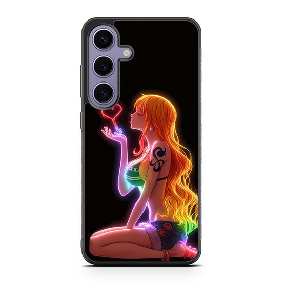 One Piece Series Nami Neon Art Samsung Galaxy S25 Series Case