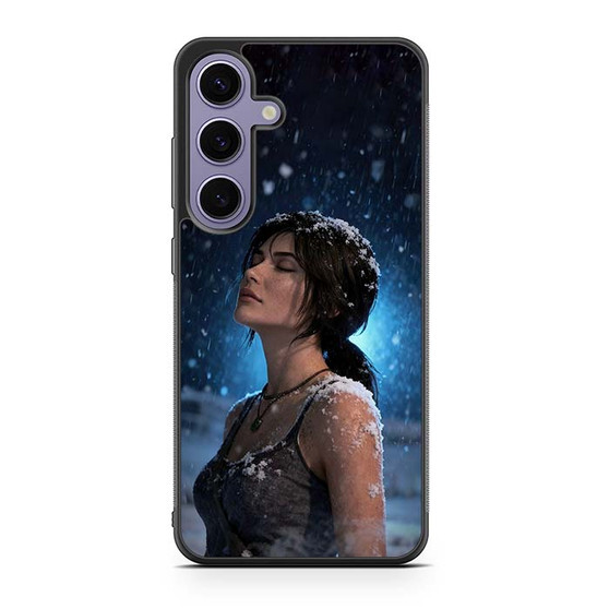 Tomb Rider Lara Croft in Snow Samsung Galaxy S25 Series Case