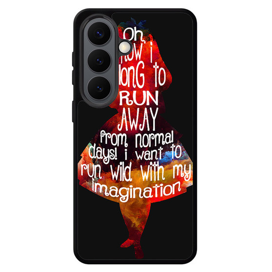 Alice's Quotes Samsung Galaxy S26 Case