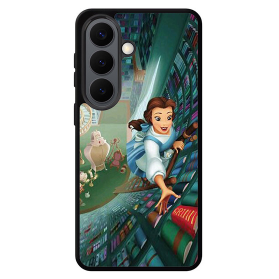 Belle as Beauty and the Beast in Library Samsung Galaxy S26 Case