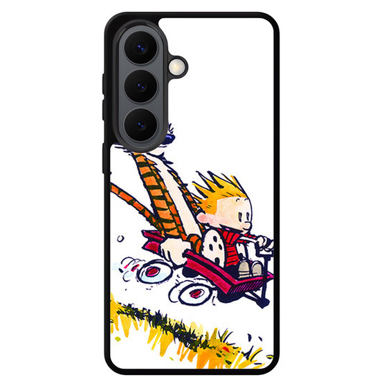 Calvin and Hobbes Riding Imagination Car Samsung Galaxy S26 Case