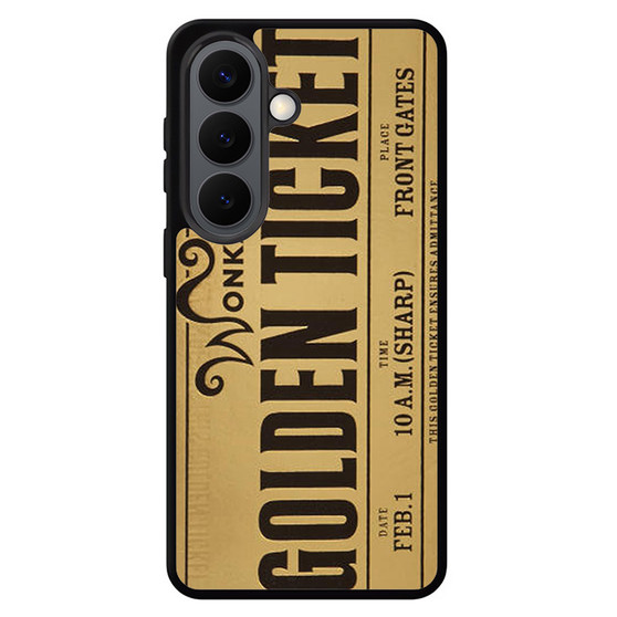 golden ticket willy wonka Samsung Galaxy S26 Case