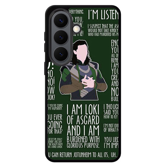 Loki Quotes Samsung Galaxy S26 Case