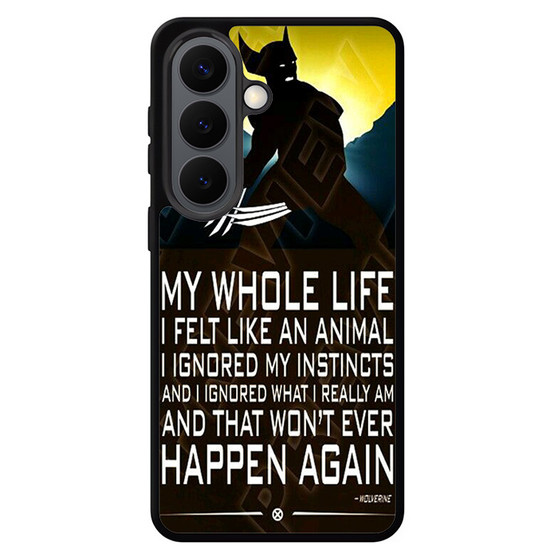 Wolverine Quotes Samsung Galaxy S26 Case