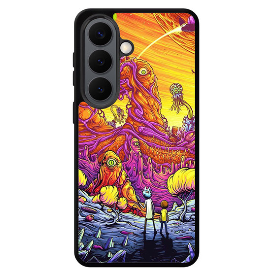 Rick and Morty Fighting Alien Samsung Galaxy S26 Case