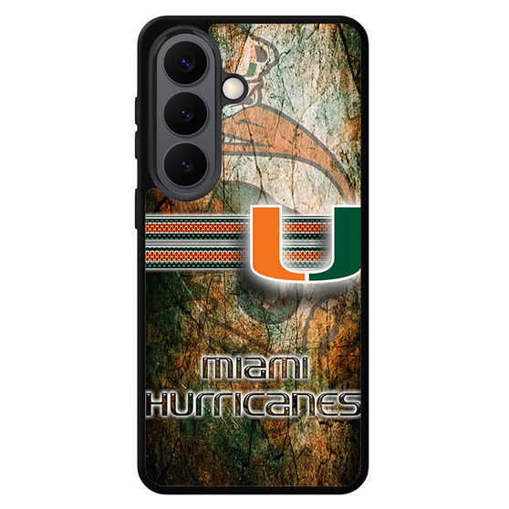 Miami Hurricanes 1 Samsung Galaxy S26 Case