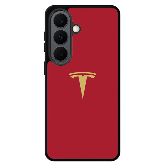 Tesla gold red Samsung Galaxy S26 Case