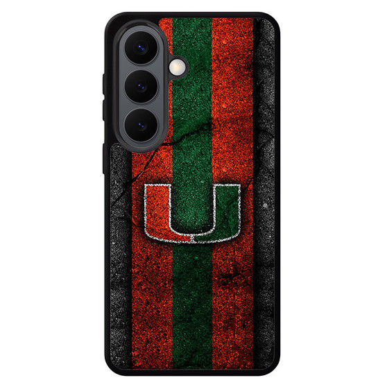 Miami Hurricanes  Asphalt Style Samsung Galaxy S26 Case