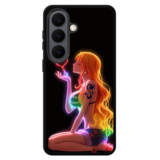 One Piece Series Nami Neon Art Samsung Galaxy S26 Case