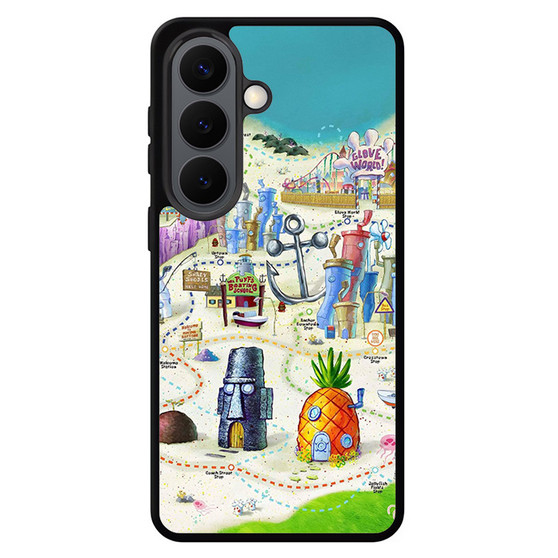 Spongebob Squarepants Maps Samsung Galaxy S26 Case