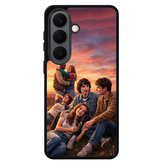 Stranger Things Characters Sunrise Samsung Galaxy S26 Case