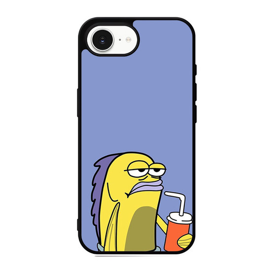 Spongebob Square Pants a Drinking Fish iPhone 17e Case