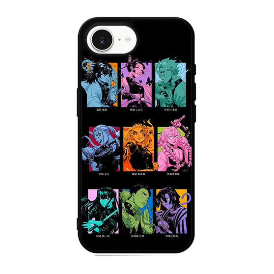 Demon Slayer Hashira Colorful Art iPhone 17e Case