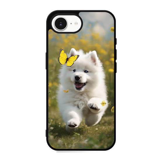 Cute puppy catching butterfly iPhone 17e Case