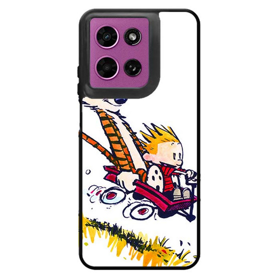 Calvin and Hobbes Riding Imagination Car Motorola Moto G 2026 Case