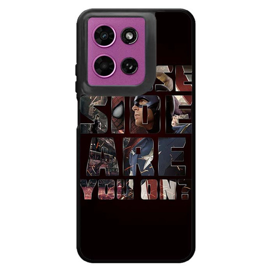 Captai america who side are you Motorola Moto G 2026 Case