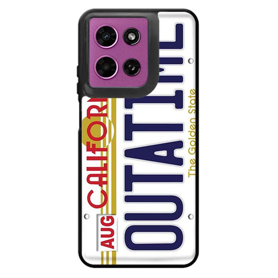 Outatime Back To The Future California License Plate Motorola Moto G 2026 Case