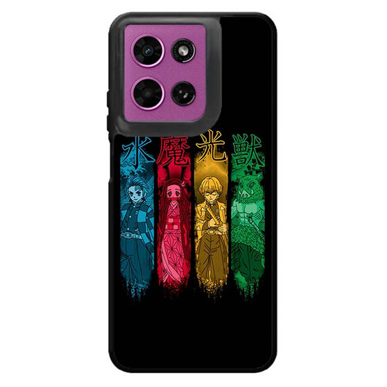 Kimetsu No Yaiba in Neon Art Motorola Moto G 2026 Case