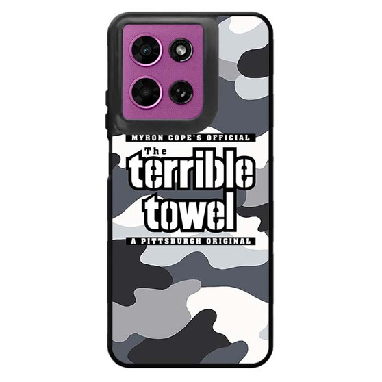 The Terrible Towel Pittsburgh Steelers in Camo Motorola Moto G 2026 Case