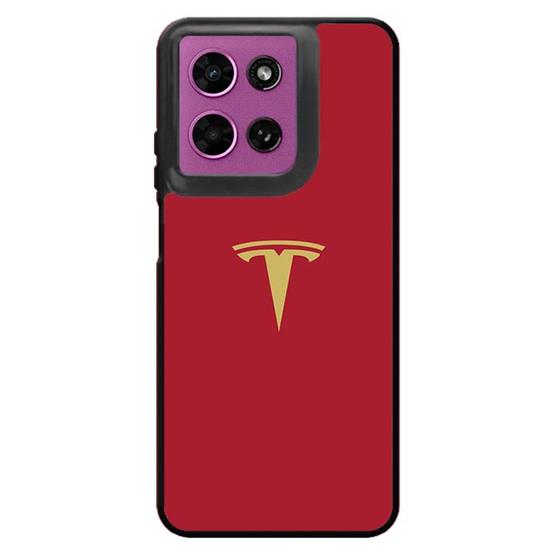 Tesla gold red Motorola Moto G 2026 Case