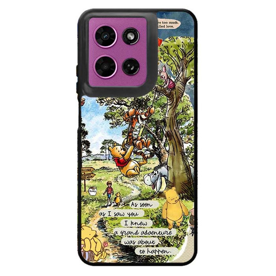 Winnie the pooh and friends quote Motorola Moto G 2026 Case