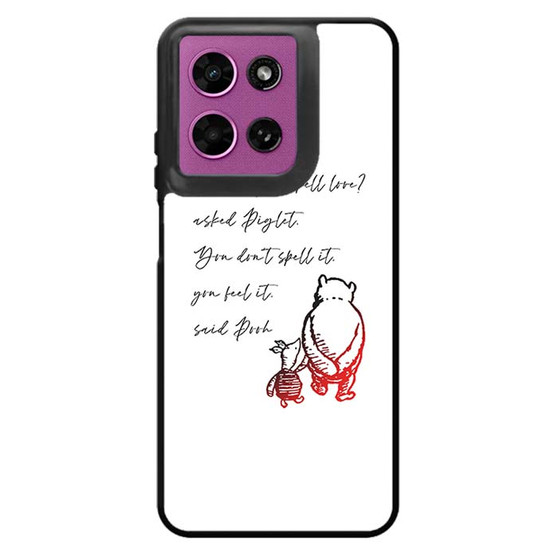Winnie the pooh love quote Motorola Moto G 2026 Case