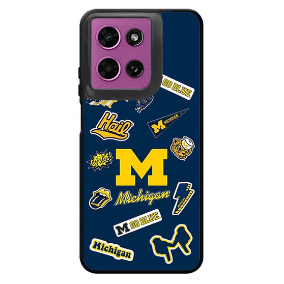 Michigan Wolverines themed decals Motorola Moto G 2026 Case