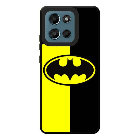 Batman Old Logo With Black & Yellow Background Motorola Moto G Play 2026 Case